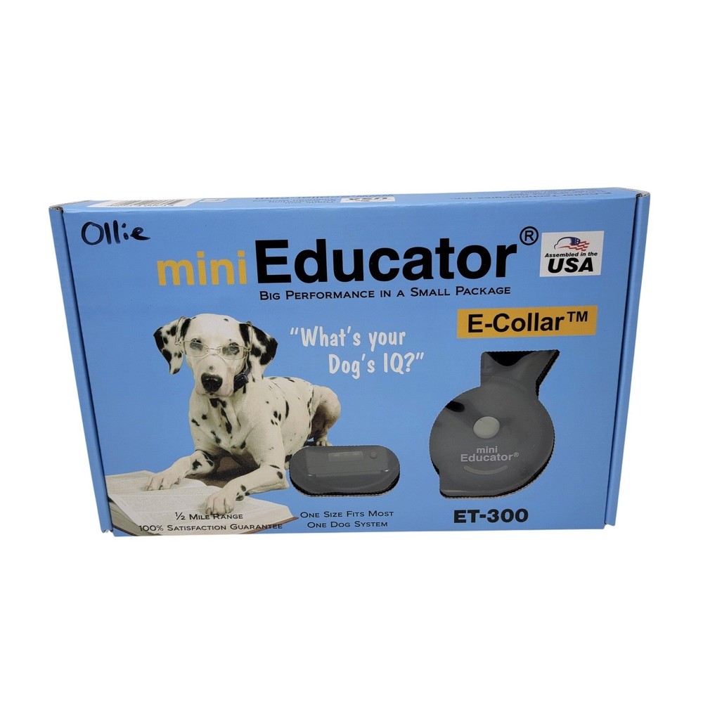 Mini Educator ET-300 E Collar Remote Dog Trainer Uncut Bungee Tested Complete