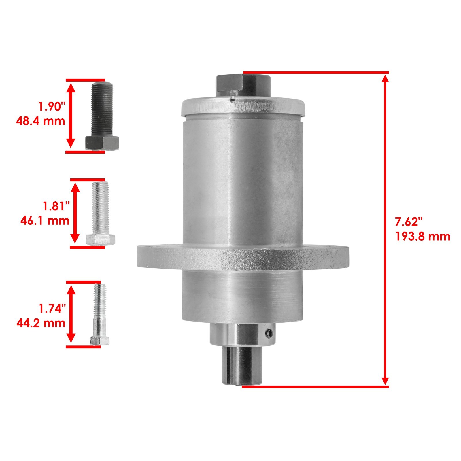54" Deck Spindle & Pulley for Bad Boy ZT Elite 2014-2016 033-6003-00 037-6015-50