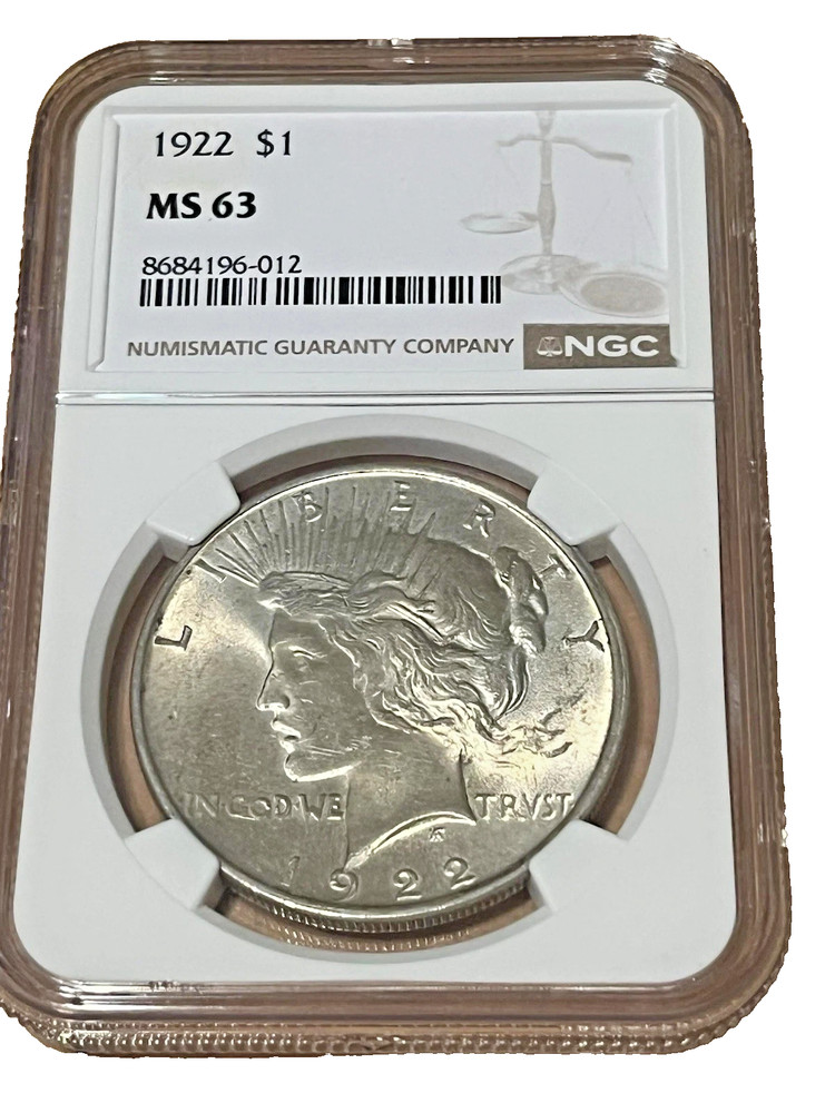 1922 Peace Dollar MS63 NGC SILVER