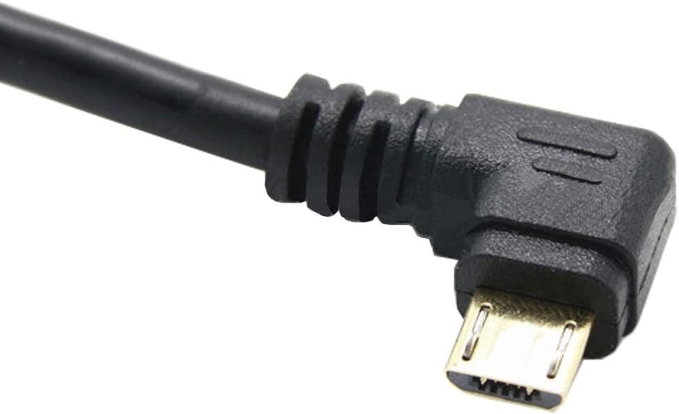 USB to Micro Cable 6Inch Right Angle Short Cord 90 micro 5p