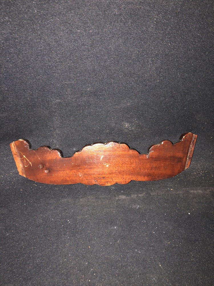 11 1/2” Carved Wood Pediment