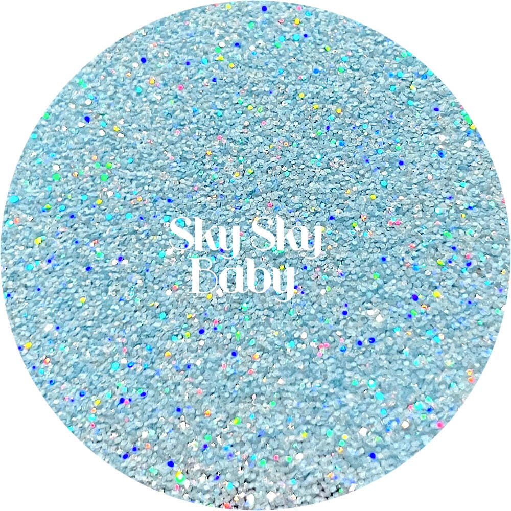 Premium Polyester Glitter - Light Pastel Blue