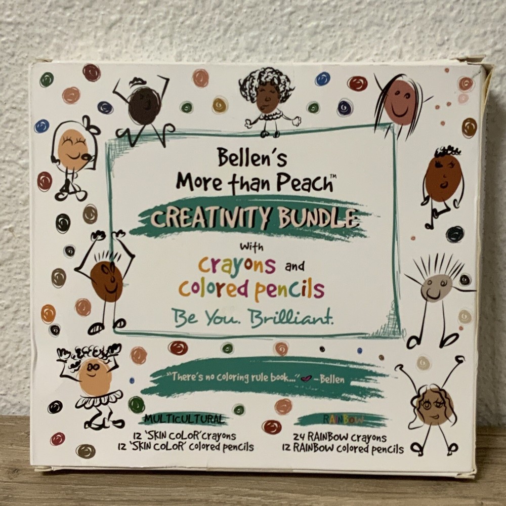 📀 Bellen's More Than Peach Creativity Bundle W/ Crayons & Colored Pencils NEW