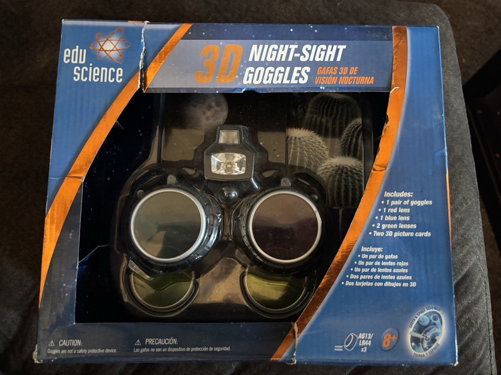 3D Night Sight Goggles New in Box Edu Science 2011