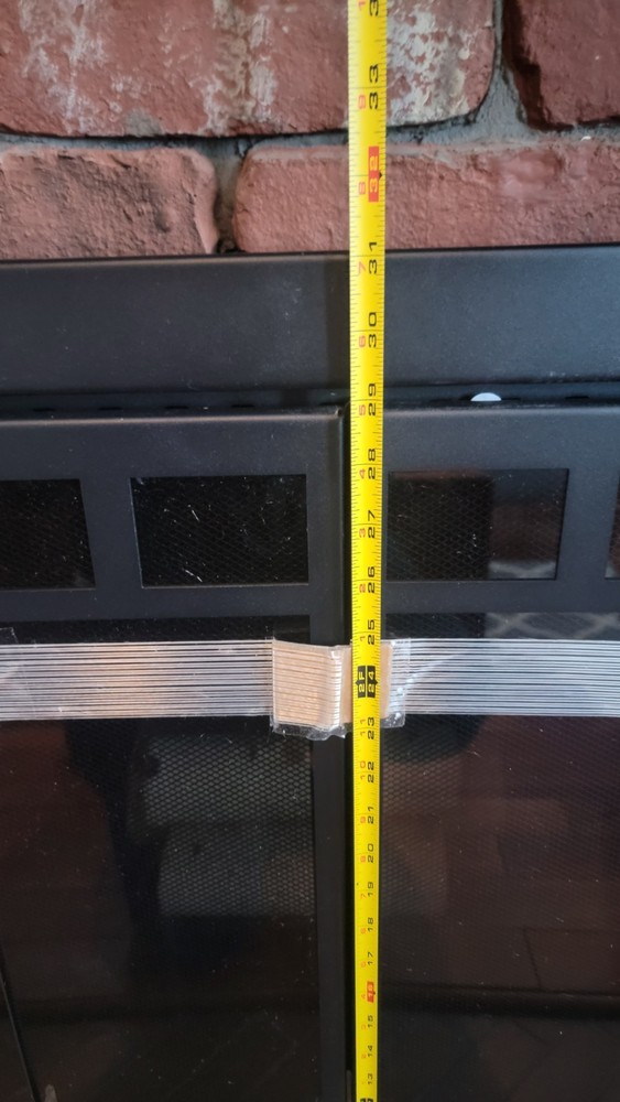 Uniflame Medium Glass Fireplace Doors with Screen