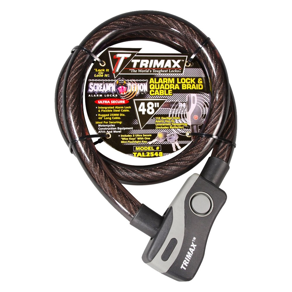 Trimax TAL2548 Alarm Lock & Quadra-Braid Cable