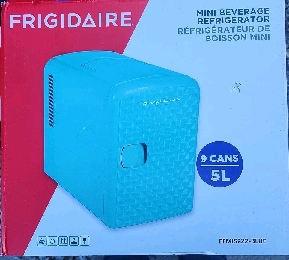 Frigidaire Diamond 9 Can Mini Beverage Cooler, Blue