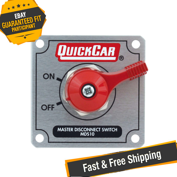 QuickCar 55-021 Master Disconnect Switch with Silver Plate