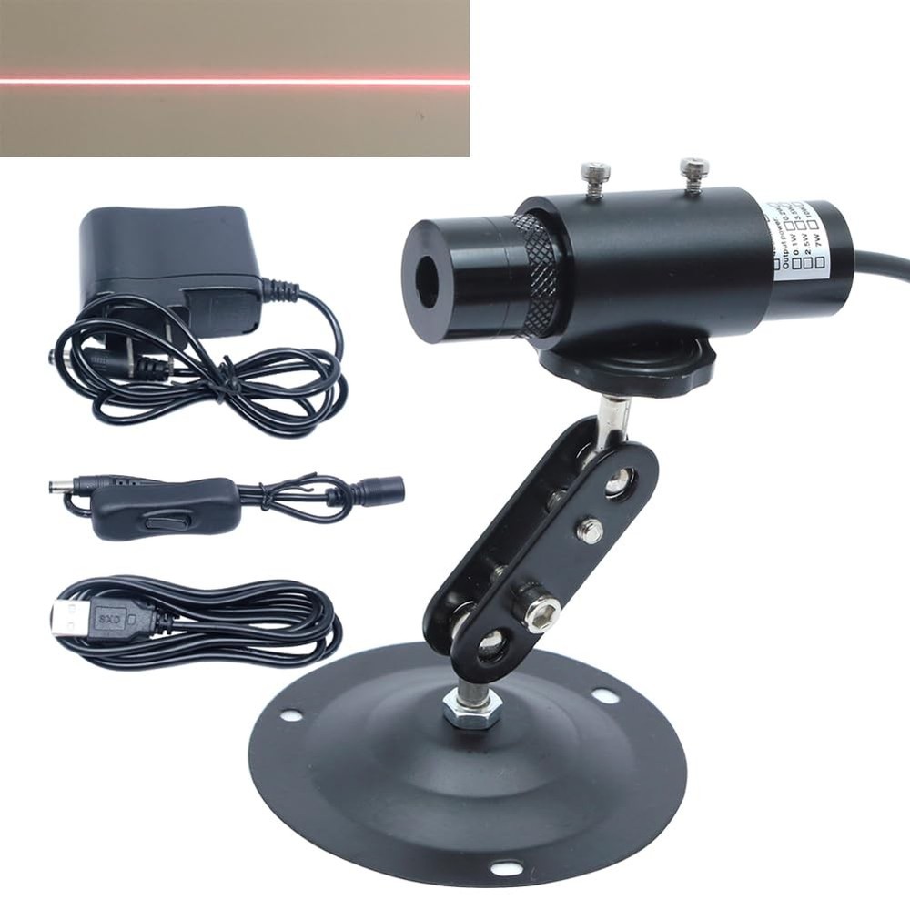 OXLasers Adjustable 5V 650nm Red Line Module Linear Alignment Locator for