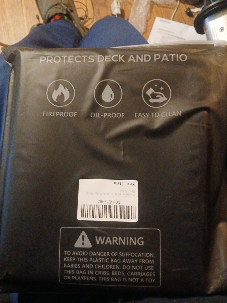 Protebox 60x40 In Under Grill Mat Black