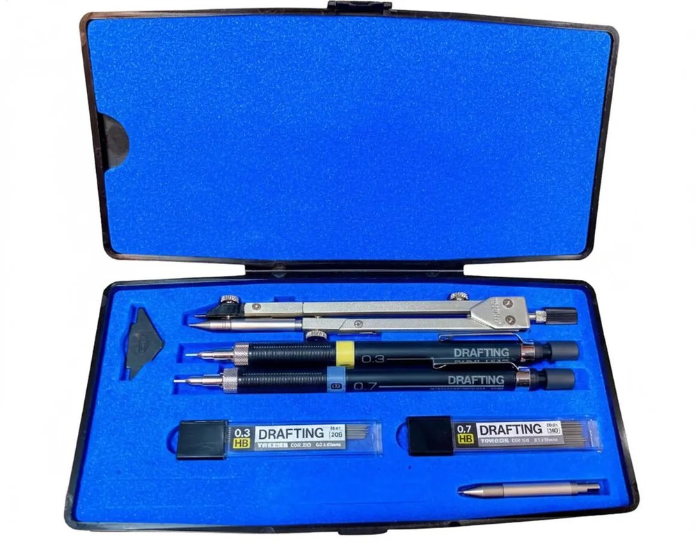 Vintage TAKEDA Drafting Tool Set Precision Compass Japan