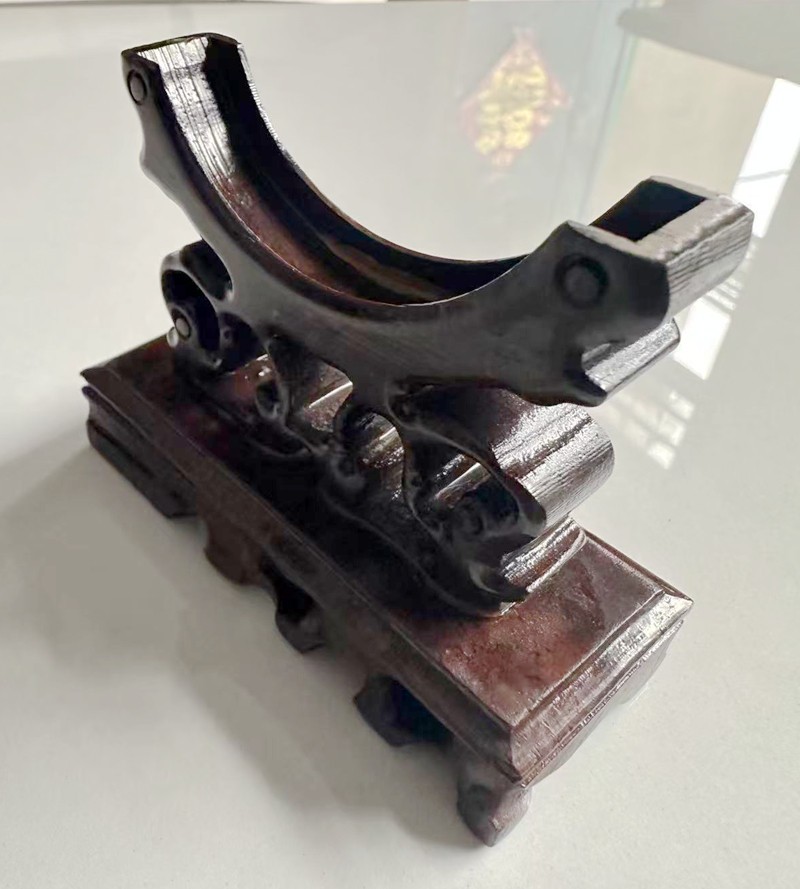 Handcrafted wooden bracelet stand bracket