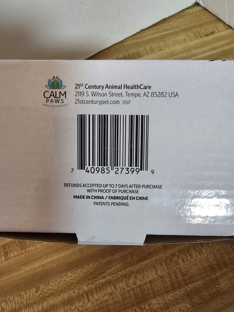 New Calm Paws Behavior Support Inflatable Protective Dog Collar – Size Medium