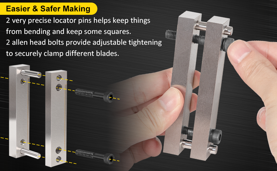 Hardened File Guide with Carbide Surface For Knife Making Tool Knife Makers