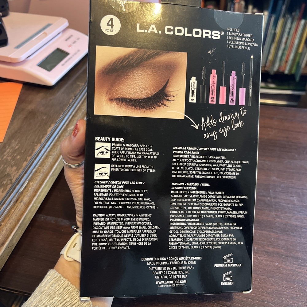 L.A. COLORS eye needs drama - Dramatic Eye Makeup Kit - Box Set - Gift
