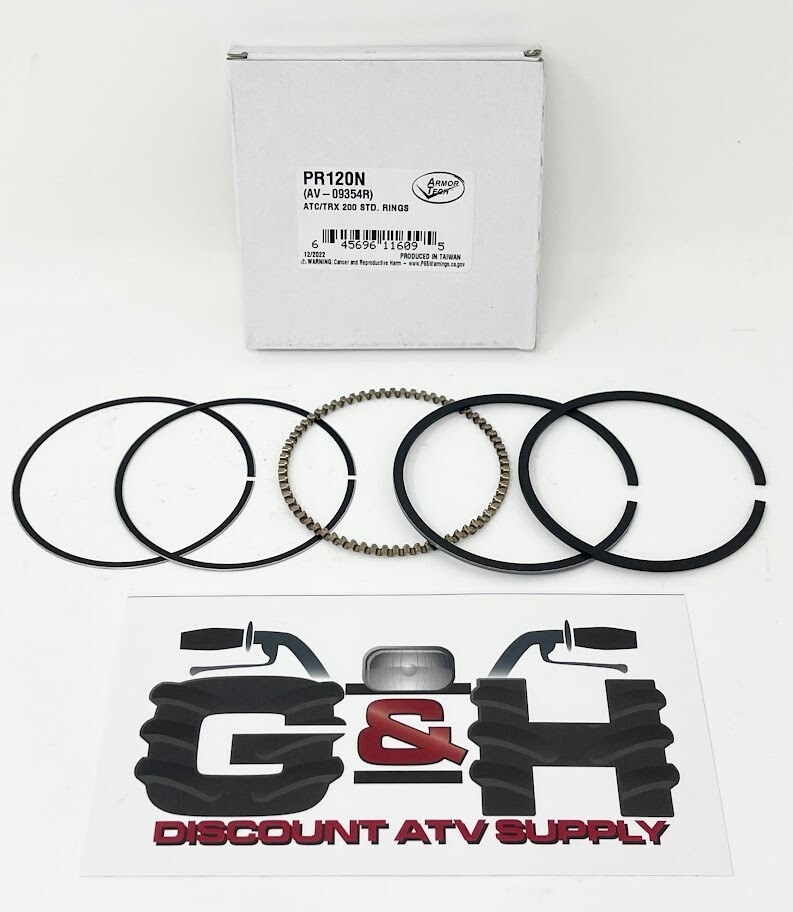 Honda ATC 200S 200M 200X Piston RINGS & TOP GASKET KIT SET Standard 65.00mm