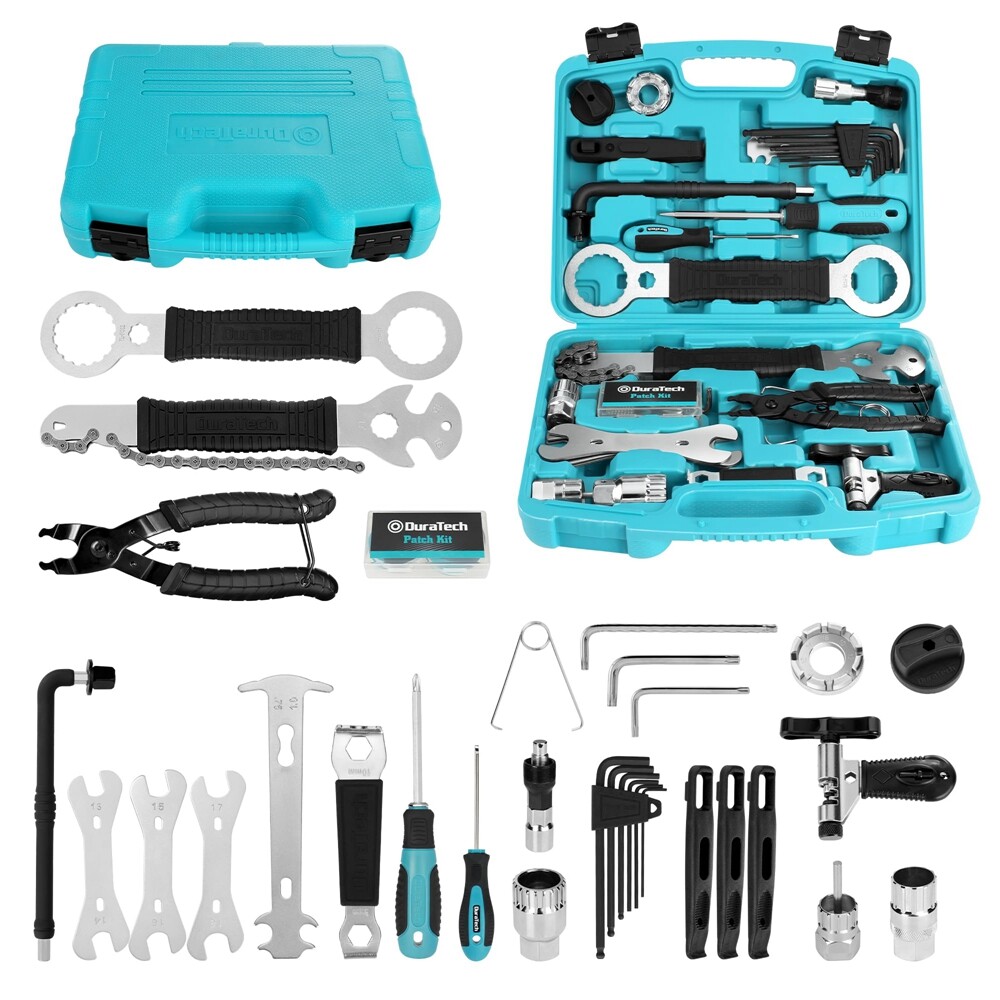 DURATECH 41PCS Bicycle Tool Kit Bike Tool Kit w/Storage Box Bike Repair Tool Kit