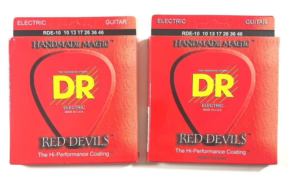 DR Guitar Strings Electric 2 Sets Red Devils K3 High Performance Coated 10-46
