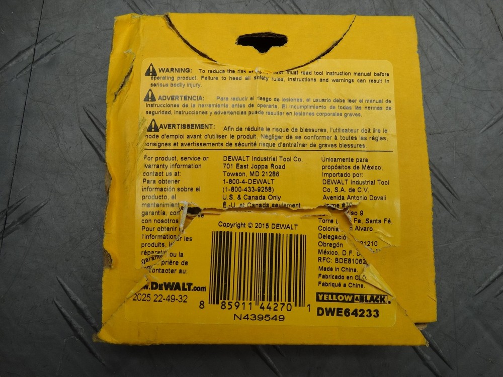 DEWALT 5 in. 8-Hole Hook and Loop Pad DWE64233 / 1002249282