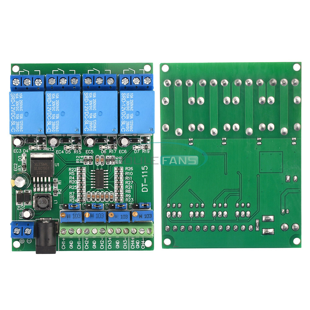 DC 12V 4-Channel Voltage Comparator Stable LM393 Comparator Module