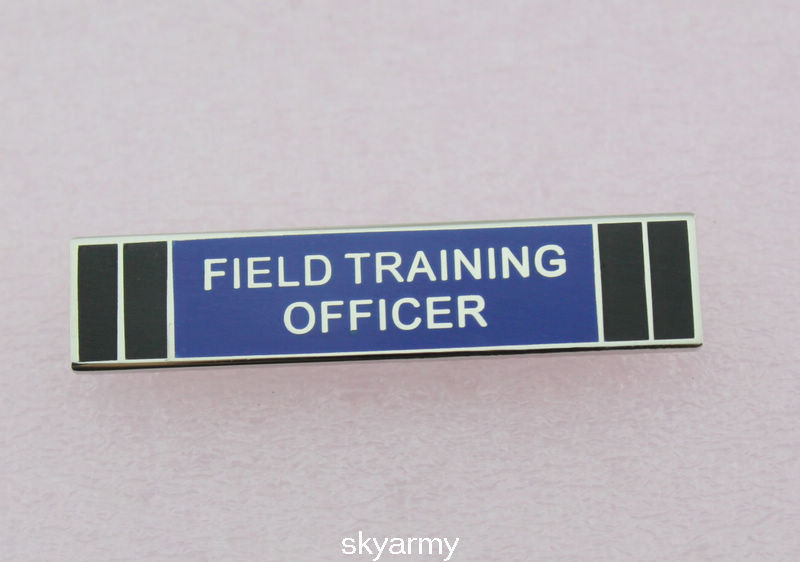 Field Training Officer FTO Police Citation Merit Award Commendation Bar Pin