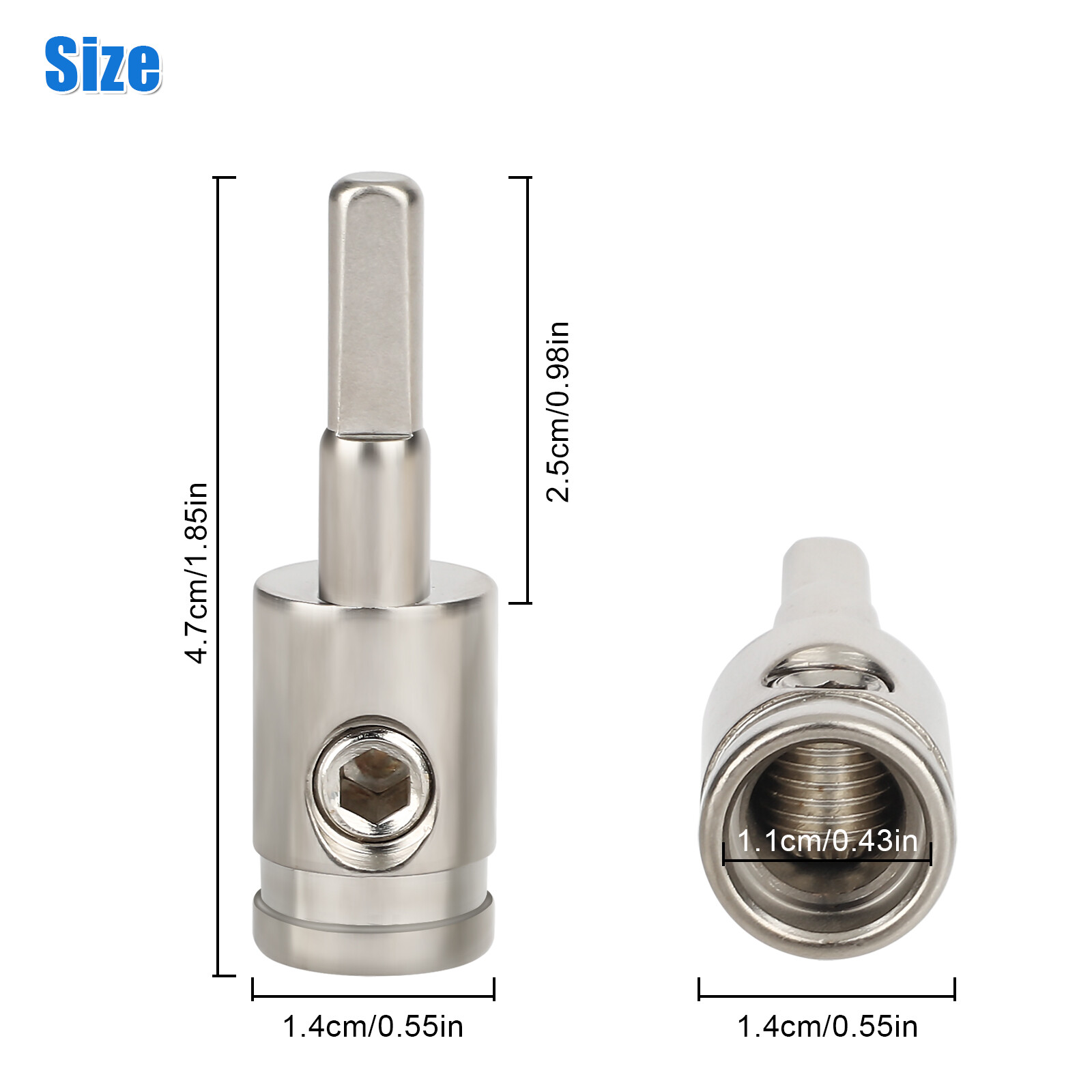 4x Car Audio Amp Input Reducer 4 Gauge to 8 Gauge Wire Reducer Power and Ground