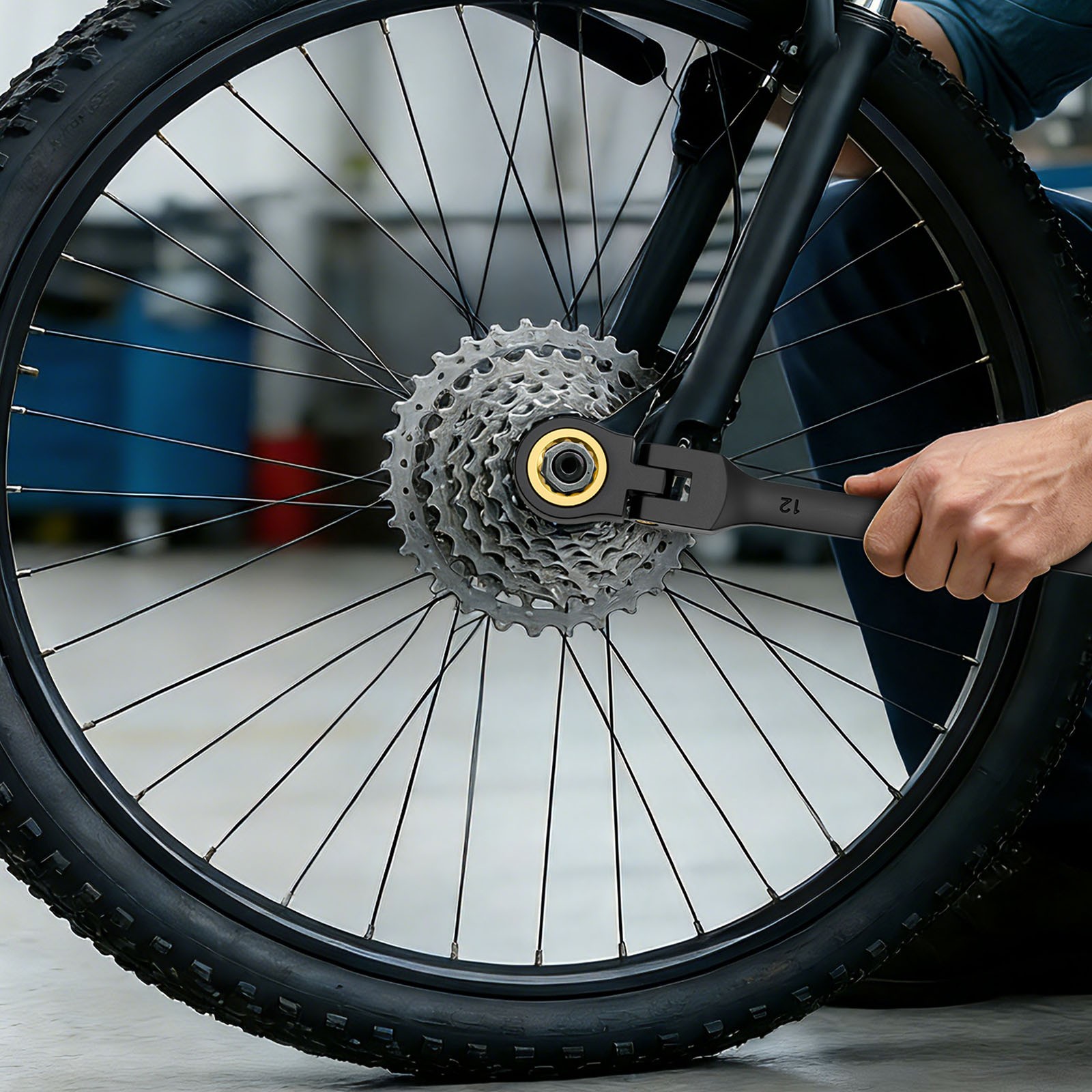 VEVOR Flex-Head Ratcheting Wrench Set Combination Wrench Set 24-Piece Black