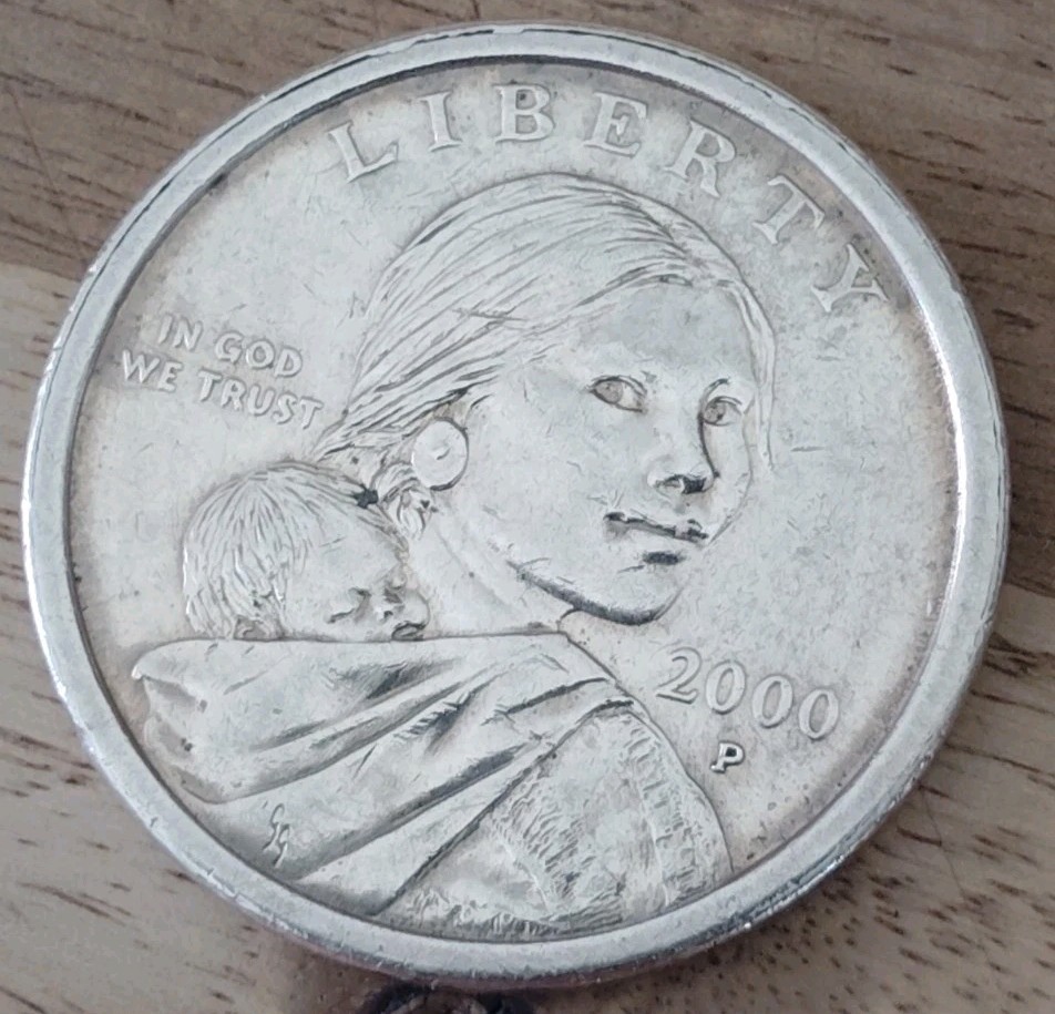 Sacagawea Dollar 2000-P Wounded Eagle-Speared Eagle Variety Circulated