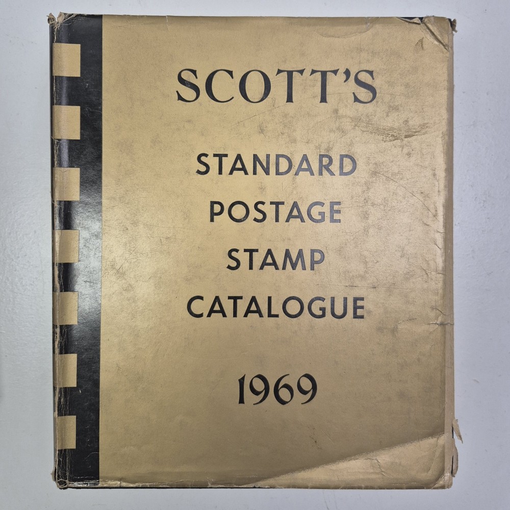 Vtg Scott's Standard Stamp Catalogue Postage Mail Philately Books Volume 1 & 2