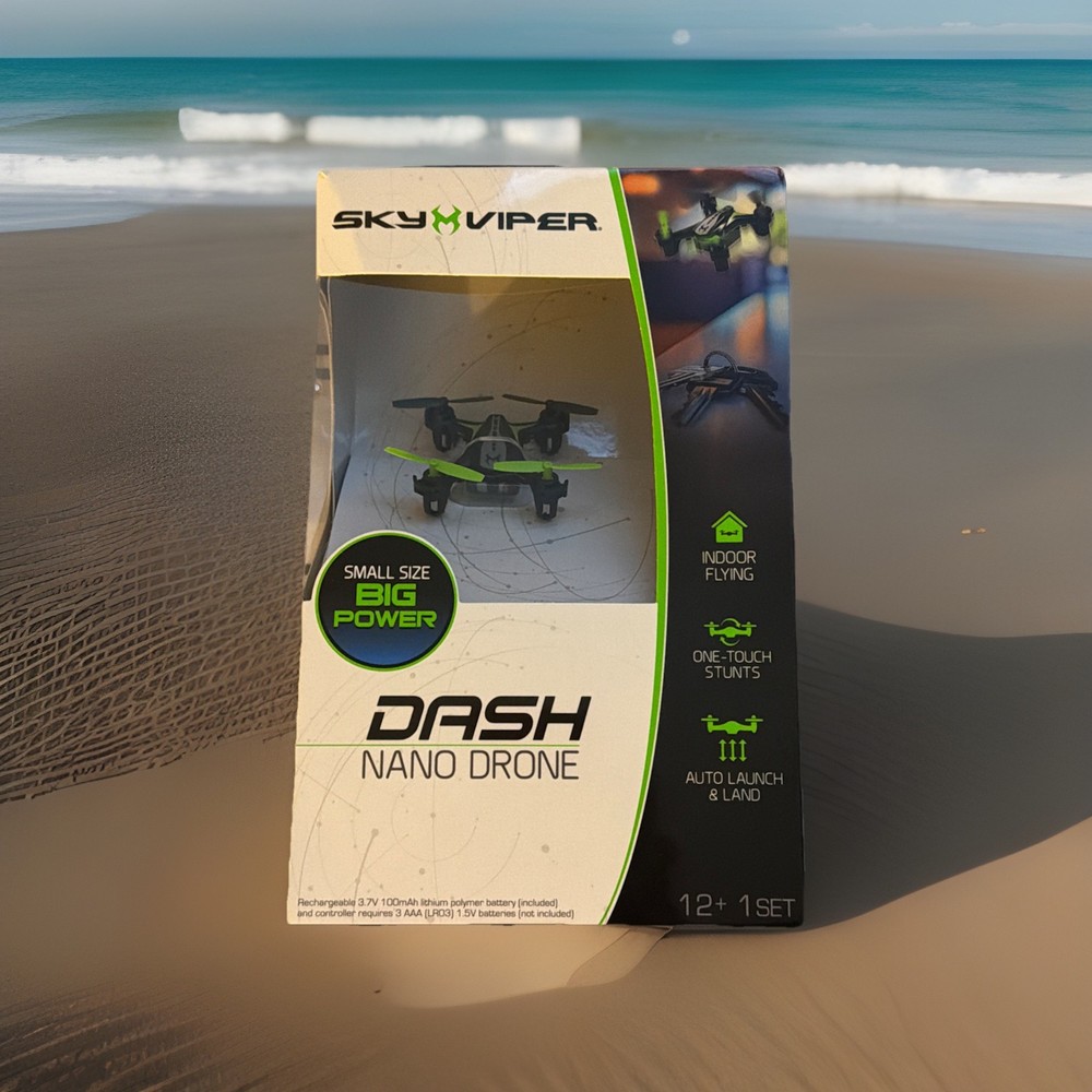 Sky Viper Dash Nano Drone Indoor Flying, Auto Hover, Launch