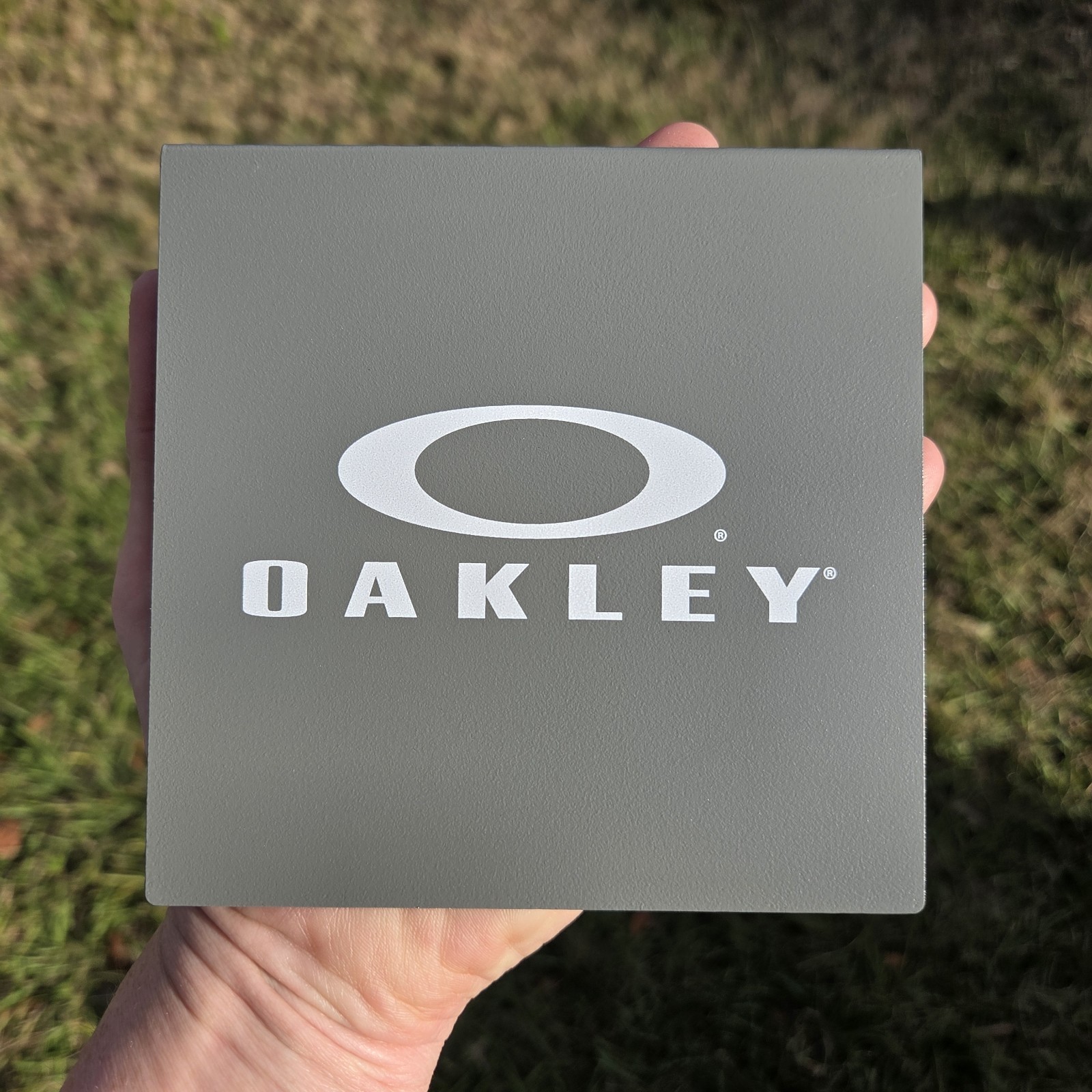 NEW Oakley Store Authentic Promo Retail Display Sign Metal Endcap Y2k RARE