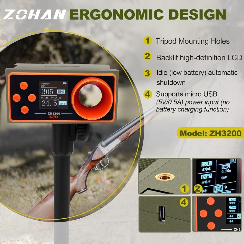 Versatile BB Speed Tester with Self-Calibrating Tech - Effortless Shooting Setup
