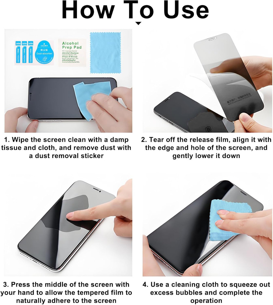Privacy Screen Protector 2-Pack for Samsung S23 Plus/S23+ | Case Friendly & Fing