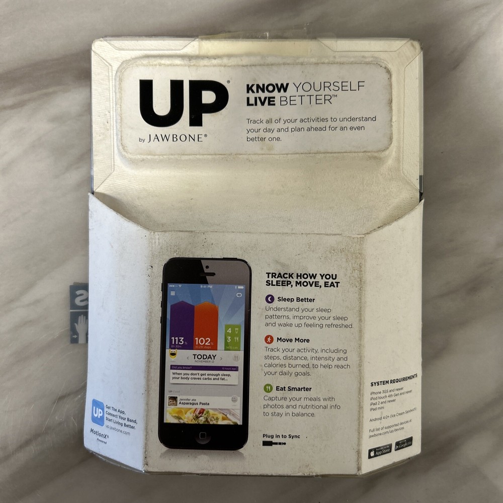 UP By Jawbone Black Size Medium Wireless Activity Tracker