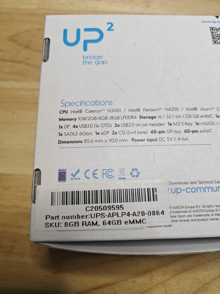 Intel UP Squared Board N4200 -new