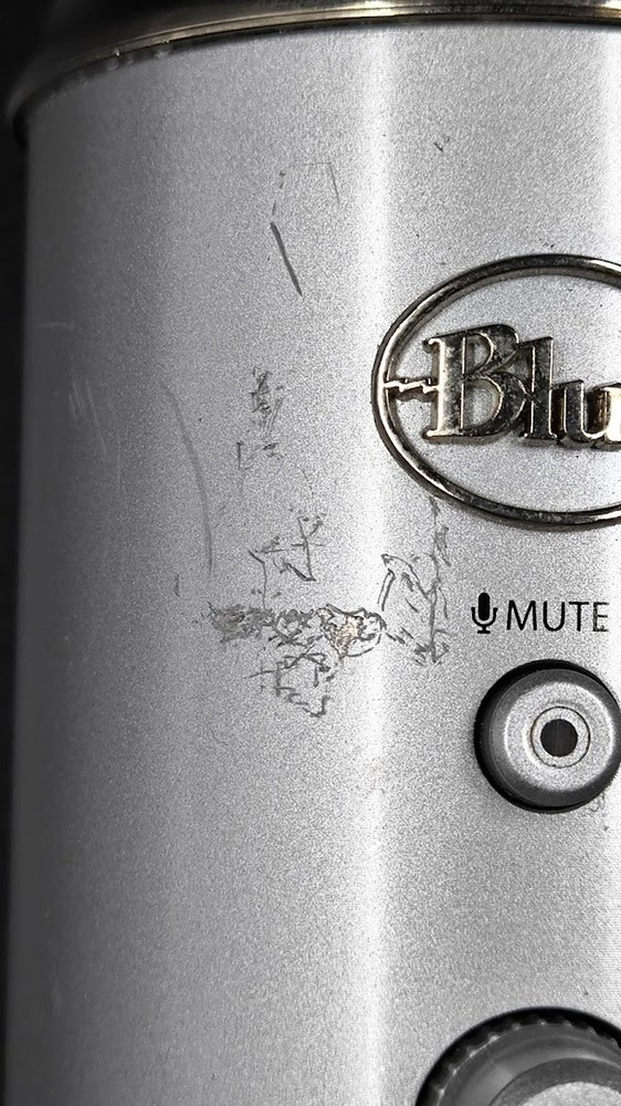 Blue Yeti Microphone Used Working Silver
