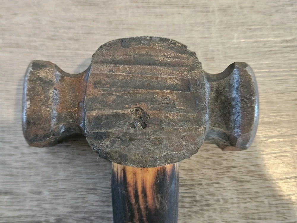 Vintage Blacksmith's Hammer Rounding Sledge with Handle