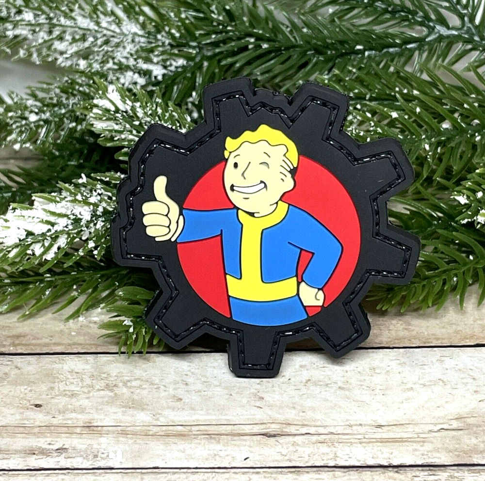 PVC Tactical Patch- Vault-Tec Patch - Morale Gun Vault Boy Patch - Fallout Patch