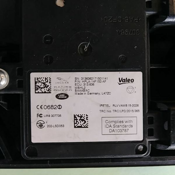 2017 RANGE ROVER DISCOVERY LEFT REAR BLIND SPOT SENSOR HPLA-14F152-AF