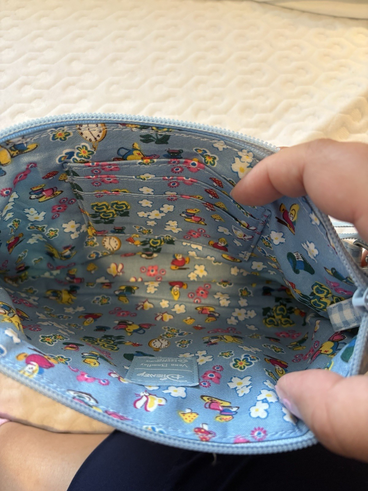 Disney Vera Bradley Alice In Wonderland RFID Convertible Wristlet