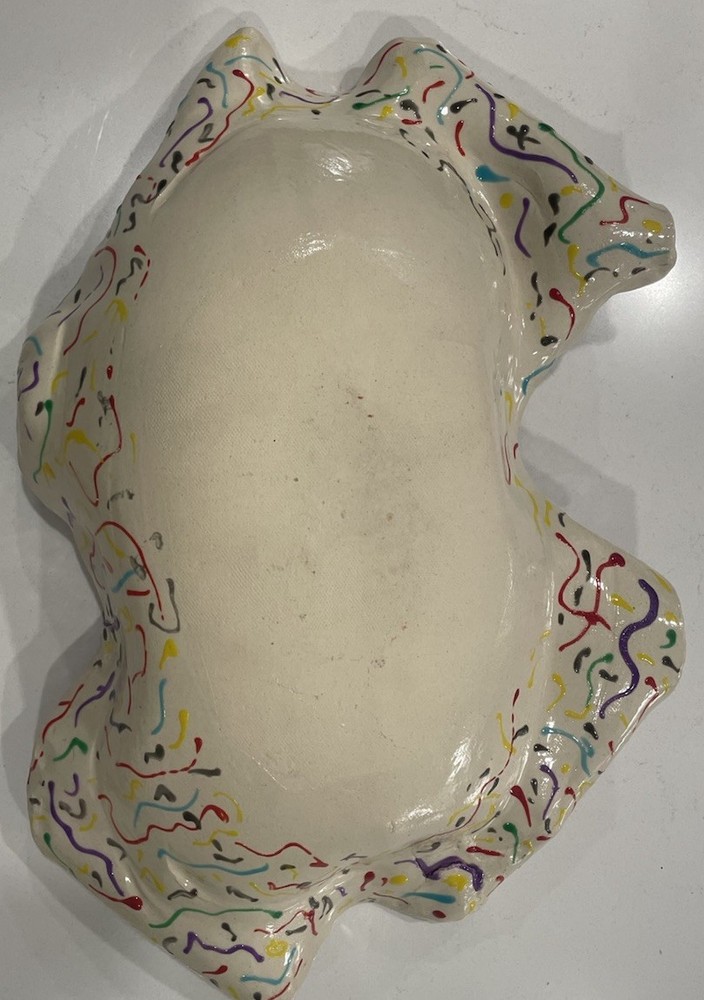 Studio Pottery Handmade Ceramic Tray Catch-All Glazed Decor Bathroom Kitchen