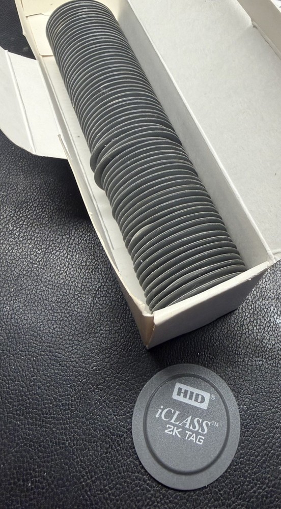 Programmable  HID  2060PSSMN iCLASS Key Tag Sticker - 2k Bits (256 Bytes) 65 pcs