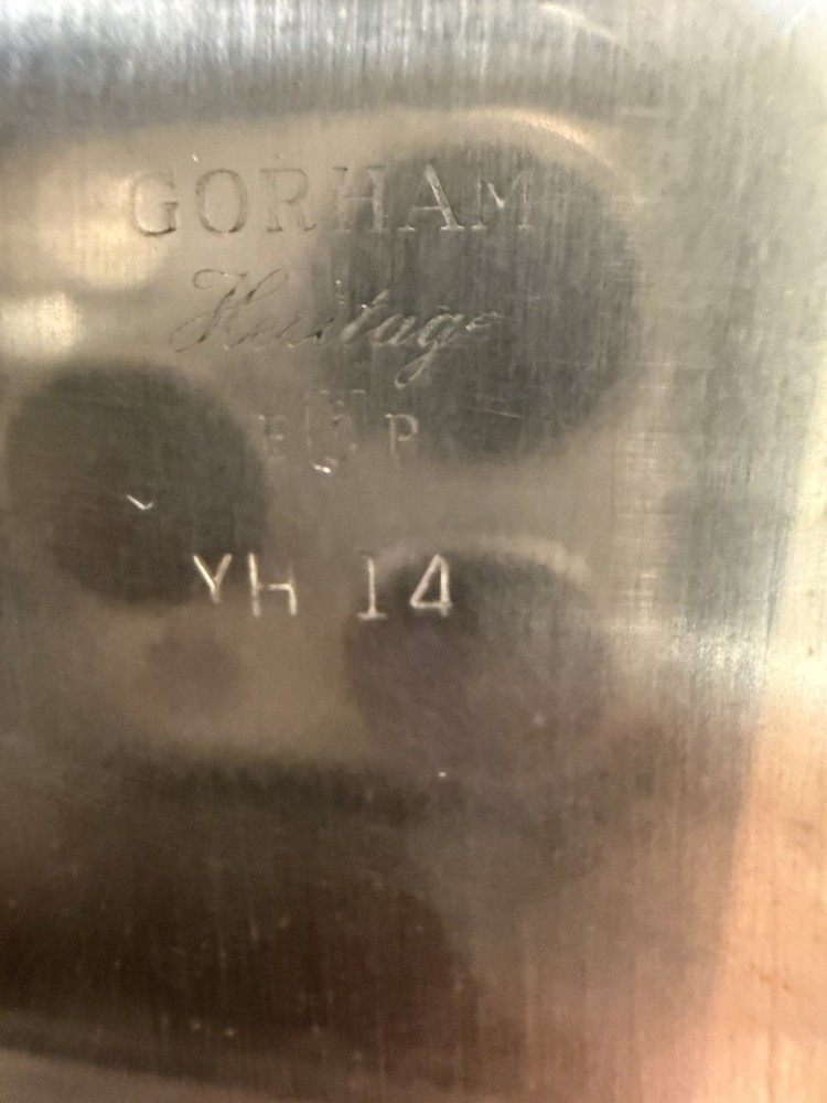 Vintage Gorham Heritage Silver Plate 16" x 12" Serving Tray YH14