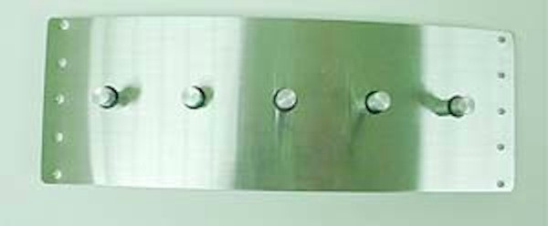 RSBR5RZ-SS Bowed Rectangle Stainless Steel 5 Post Coat & Hat Hook