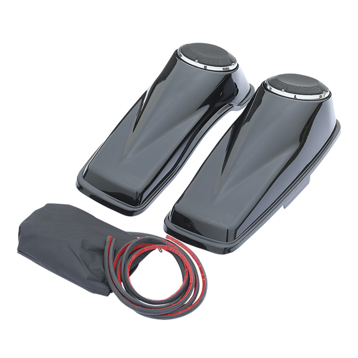 6.5" Saddlebag Speaker Lids Fit For Harley Touring Street Glide Road King 14-24