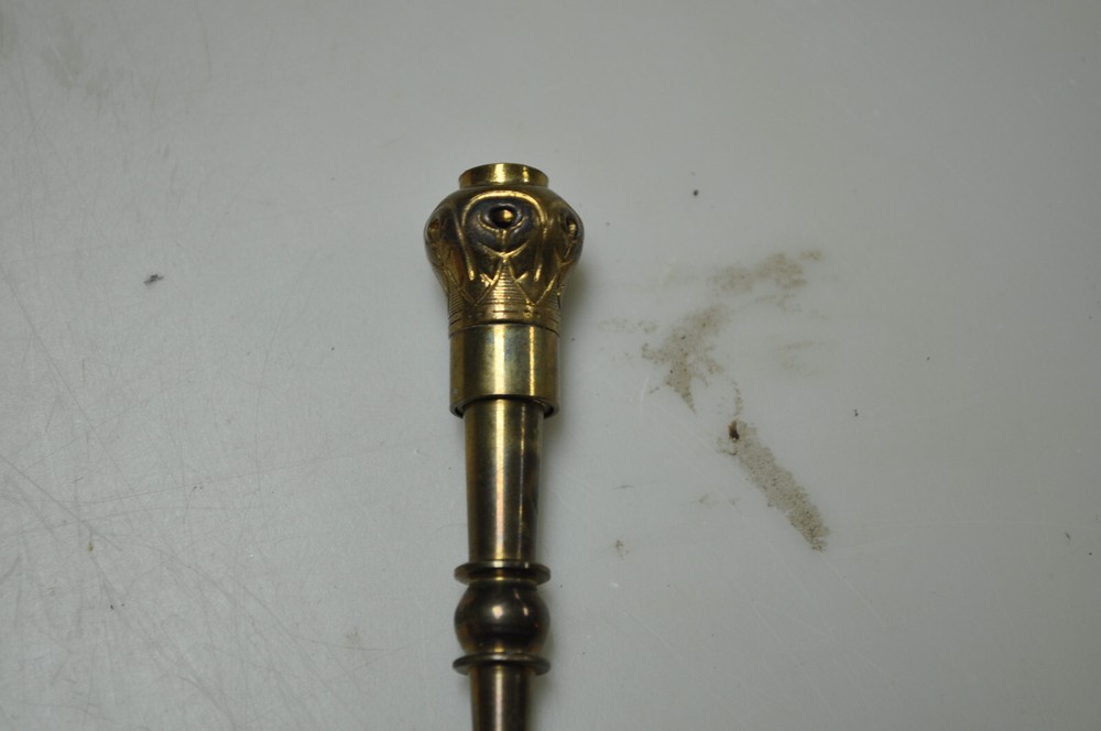 BRITISH OFFICERS SHOULDER AIGULLETTE 2-Piece Brass End Devise, no cord just tip