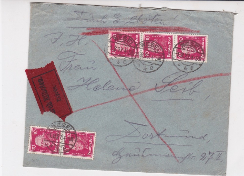 german 1927 stamps cover  ref 18853