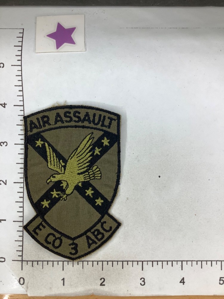VINTAGE GERMAN MADE E CO. 3 ABC AIR ASSAULT SQD  PATCH