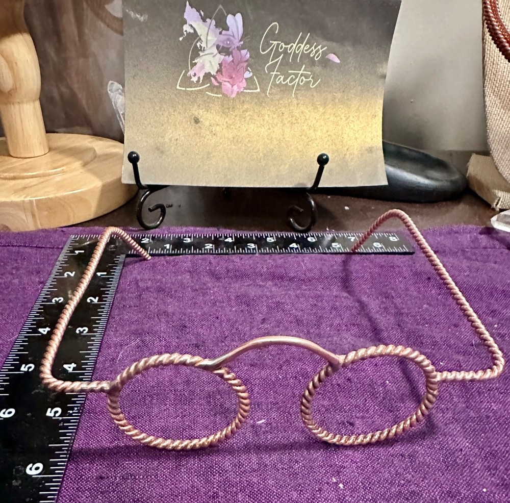 Pure Bare Copper Tensor ring glasses