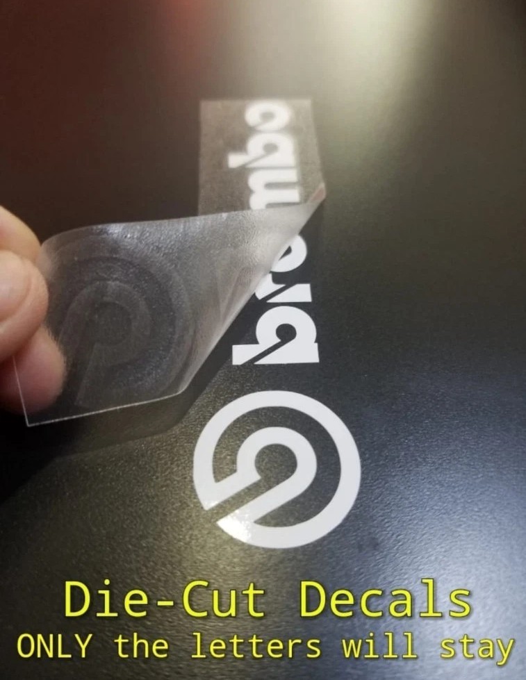 R&G HIGH TEMP Brake Caliper Decals Stickers Fits Brembo 6 & 4 Piston (White)